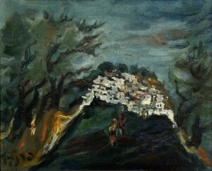 יצחק-אלכסנדר פרנקל (פרנל) &ndash; הדרך לצפת. אוסף פרטי, חיפה