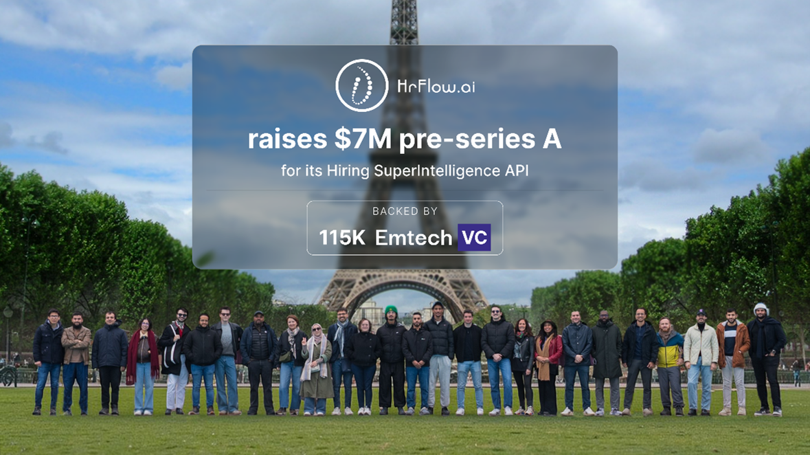 HrFlow.ai הבטיחה גיוס בהיקף של 7 מיליון דולר (קדם סדרה A) כדי להפוך לסטנדרט גלובלי לבינה מלאכותית (AI) המיושמת על נתונים של משאבי אנוש