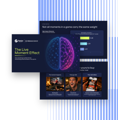אפקט הרגע החי: מחקר של Genius Sports ו-MediaScience מצא כי רגעים מסוימים בספורט חי יכולים להכפיל את זכירת המותג ללא סיוע