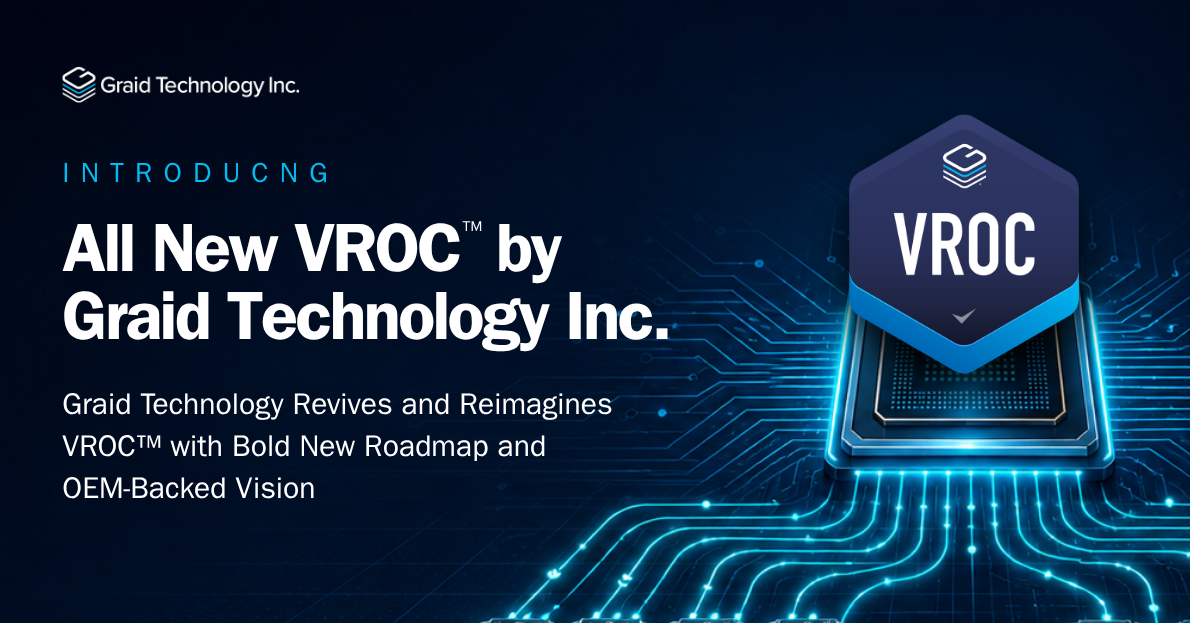 Graid Technology משיקה את VROC™ by Graid Technology עם מפת דרכים של 24 חודשים ותמיכה ביצרניות ציוד מקורי ברובד 1