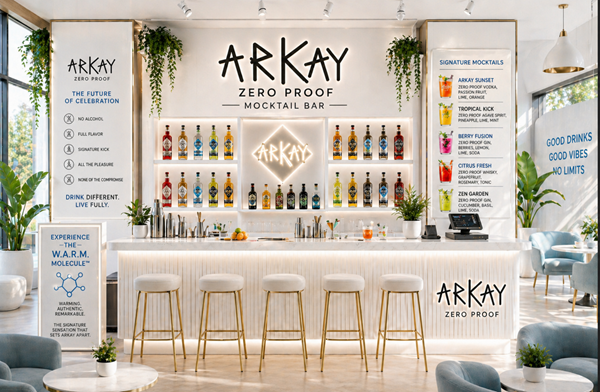 ARKAY מכריזה על צמיחה עולמית גדולה במיוחד והזדמנות להתרחבות גלובלית לפתיחת בארים של מוקטליים המבוססים על ARKAY Zero Proof, עם העוצמה המהפכנית של W.A.R.M. Molecule™, ועם כוונה לרישום עתידי בנאסד"ק