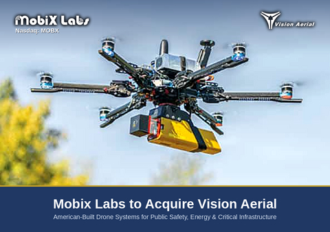 Mobix Labs תרכוש את יצרנית הרחפנים האמריקאית Vision Aerial, ובכך תרחיב את פעילותה לשווקי הרחפנים והמודיעין האווירי הגלובליים
