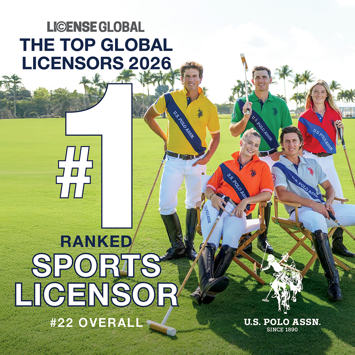 המותג U.S. Polo Assn כובש את המקום הראשון בקרב כל מותגי הספורט ומטפס למקום ה-22 הכללי בדירוג בעלי הרישיונות הגלובליים המובילים לשנת 2026 של מגזין License Global