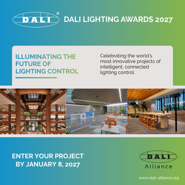 ההרשמה לפרסי  DALI Lighting לשנת 2027 נפתחה